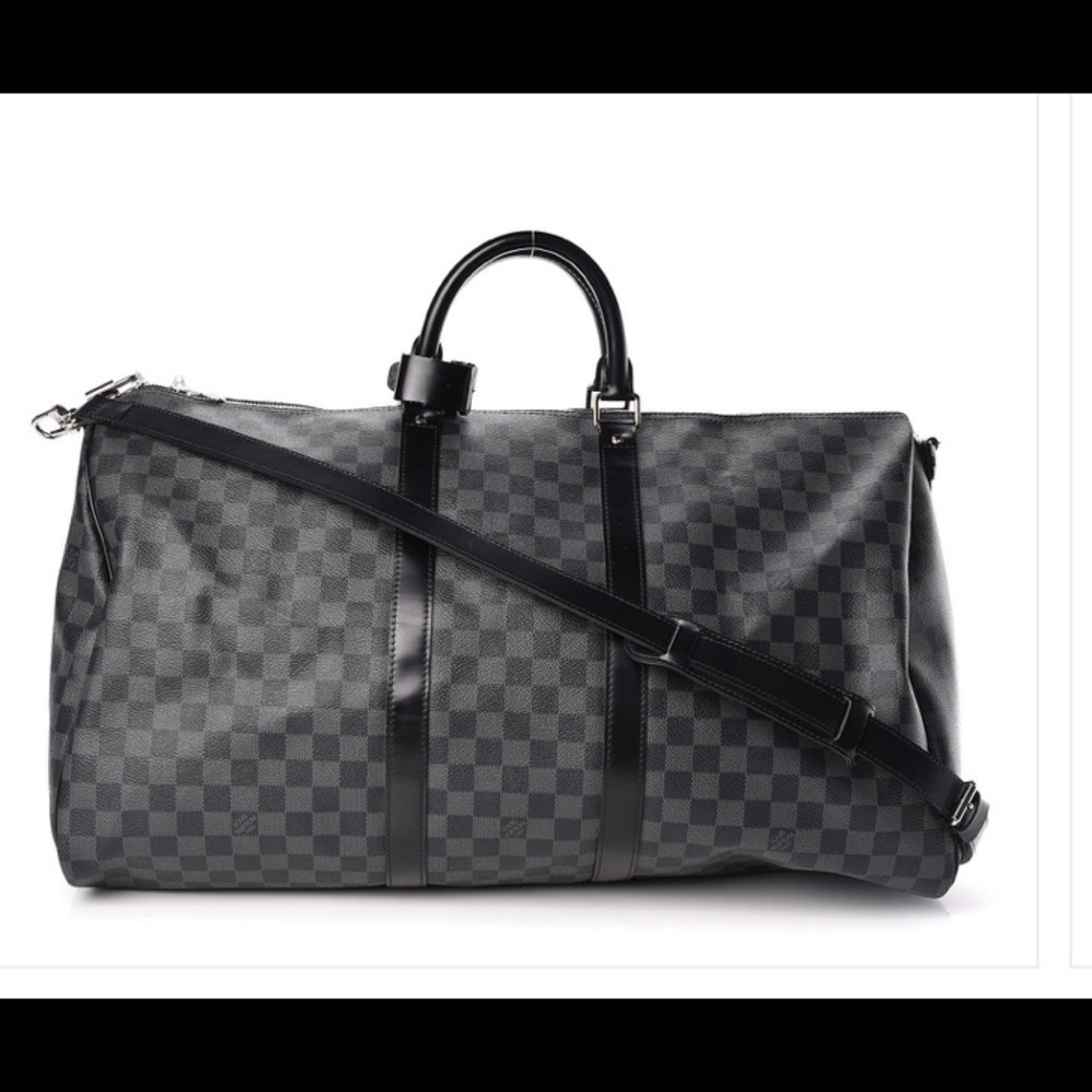Damier Graphite Keepall Bandouliere 55 BNWT